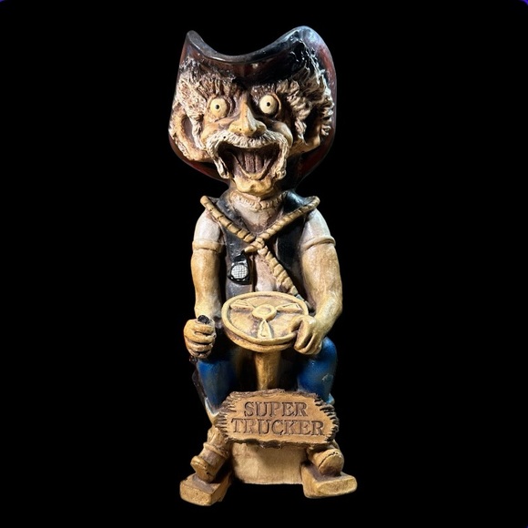 1989 Bill Vernon Cowboy Super Trucker Figure Funny Mancave Western - Picture 1 of 9